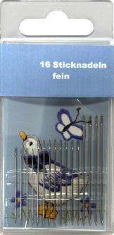Sticknadeln fein 16 Stück Nr. 3 - 9 