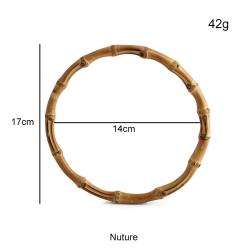 1 Taschengriff ORIGINAL BAMBUS Griff Rund 17cm Durchmesser 1002