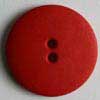 Kunststoff Knopf rot rund 13mm / 2-Loch 