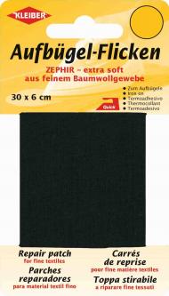 Kleiber Baumwoll Aufbügelflicken schwarz 580 - schwarz