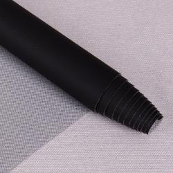 Kunstleder Stoff Zuschnitt 50 x 140 cm für kreative Näh- und Bastelprojekte 580 - schwarz