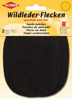 Kleiber Wildleder Flecken *klein* 2St. schwarz 580 - schwarz