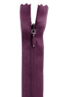 YKK Reißverschluss Nahtverdeckt 25cm - Nahtfein verschiedene Farben 863 - aubergine