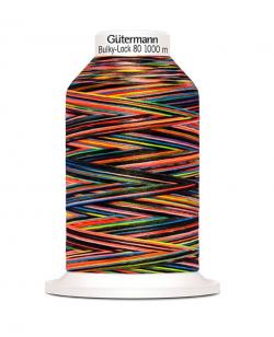 Gütermann Bulky-Lock 80 Bauschgarn Multicolor 1000m Rolle 9842