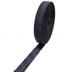 YKK Elastisches Einfassband 20mm schwarz 580 - schwarz