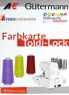Gütermann - Nähmit Toldi Nähgarn & Toldilock Overlockgarn Farbkarte 