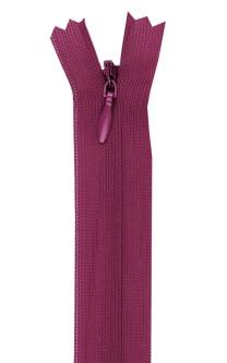YKK Reißverschluss Nahtverdeckt 25cm - Nahtfein verschiedene Farben 853 - bordeauxviolett