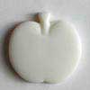 Kinderknopf weiß Apfel 18mm 