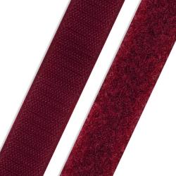 Klettband & Flauschband 20mm zum Annähen verschiedene Farben 527 - weinrot