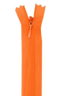 YKK Reißverschluss Nahtverdeckt 25cm - Nahtfein verschiedene Farben 849 - orange