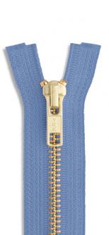 YKK Jeans Reißverschluss gold 837 - taubenblau | 20cm