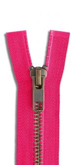 YKK Metall Reißverschluss nicht teilbar dunkelpink - 817 817 - dunkelpink