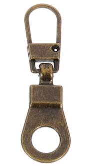 Nähmit - Reißverschluss Ersatz Zipper ÖSE Altmessing