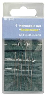Nähnadeln mit Zauberauge 6 Stück 