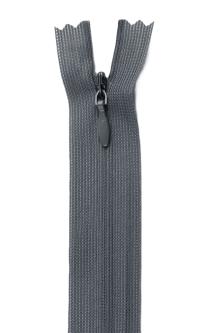 YKK Reißverschluss Nahtverdeckt 60cm - Nahtfein verschiedene Farben 182 - dunkelgrau