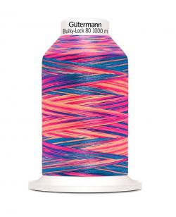 Gütermann Bulky-Lock 80 Bauschgarn Multicolor 1000m Rolle 9814