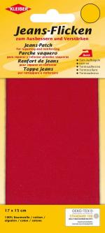 Kleiber Jeans Aufbügel Flicken 17x15cm rot 820 - rot
