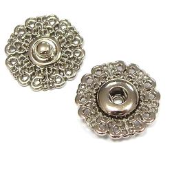 Exclusiv Annäh Druckknopf 25mm silber 25mm - silber