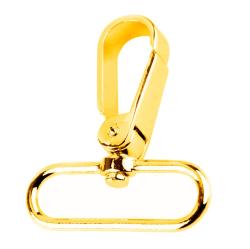 FLAT Karabinerhaken für Taschen 39mm gold 40mm - gold