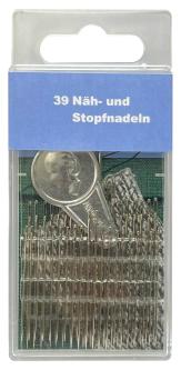 Nähnadeln & Stopfnadeln + Nadeleinfädler Sortiment 39 Stück 