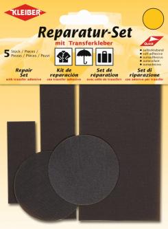 KLEIBER Reparatur-Set Flicken selbstklebend braun 916 - schwarzbraun