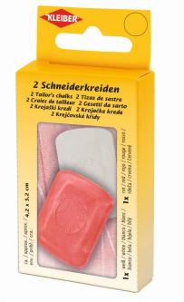 KLEIBER Schneiderkreide in Metalldose / Rot - Weiss 