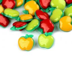 Kinderknopf Apfel verschiedene Farben 