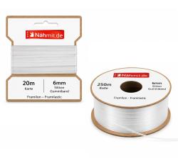 Transparent 6mm Silikon Gummiband Framilon - Framilastic 