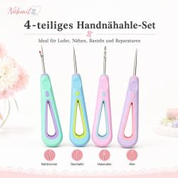 Nähmit 4-teilige Nähahle Set - Ahle für Lederarbeiten und DIY 