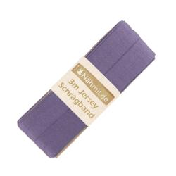 Nähmit - Jersey Schrägband - elastisches vorgefalztes Einfassband 3 Meter x 20mm A11-Lavendel
