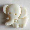 Kinderknopf ecrú Elefant 20mm 