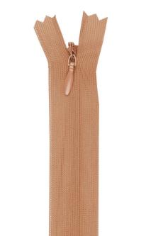 YKK Reißverschluss Nahtverdeckt 25cm - Nahtfein verschiedene Farben 007 - kamel