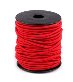 Gummiband Elastische Kordel 3mm - Gummikordel Meterware 820 - rot