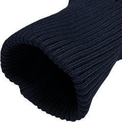 PREMIUM Grobstrick Doppel Strick Bündchen Set Ärmelbündchen & Abschlussbund 058 - marine