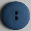 Kunststoff Knopf blau rund 18mm / 2-Loch 
