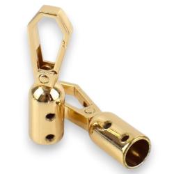 Karabiner für Taschengriffe mit Schrauben 8,5mm Durchmesser Gold