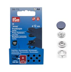 PRYM Jersey Druckknöpfe 12mm verschiedene Farben 058 - marine