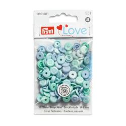 PRYM Prym Love Color Snaps Mini Annähoptik hellblau 