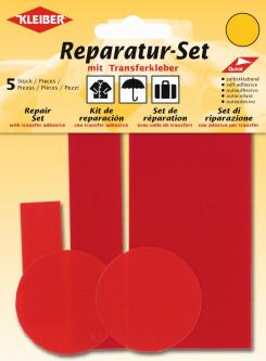 KLEIBER Reparatur-Set Flicken selbstklebend hellrot 820 - rot