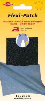 KLEIBER FLEXI PATCH elastische Aufbügelflicken - 15x20cm Dunkles-Jeansblau