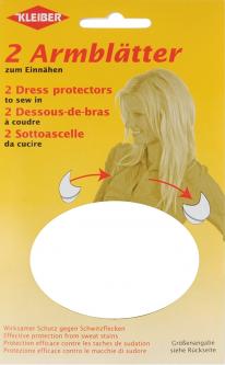 Kleiber Schweißblätter Armblätter *S* weiss klein - weiss