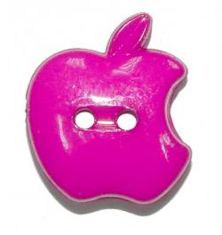 Kinderknopf Apfel design 20mm pink 