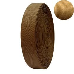 50m Rolle Baumwoll Nahtband Köperband 40mm TABAK - ABVERKAUF 568 - tabak | 40mm
