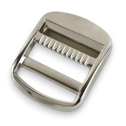 Metall - Klemmleiterschnalle für Taschen 25mm & 38mm 38mm - Silber