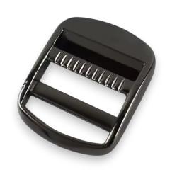 Metall - Klemmleiterschnalle für Taschen 25mm & 38mm 38mm - schwarz