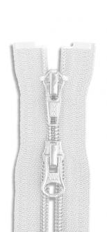 YKK 2-Wege Spiral Kunststoff Reißverschluss Zweiwege teilbar 501 - weiss