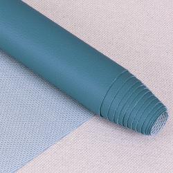 Kunstleder Stoff Zuschnitt 50 x 140 cm für kreative Näh- und Bastelprojekte 020 - türkisblau