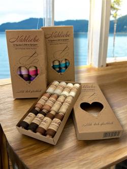 Nähmit - Nähliebe - Nähgarnsortiment 12 Rollen á 200m 
