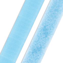 Klettband & Flauschband 20mm zum Annähen verschiedene Farben 542 - hellblau