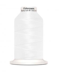 Gütermann Bulky-Lock 80 Bauschgarn 1000m Rolle 800-weiss